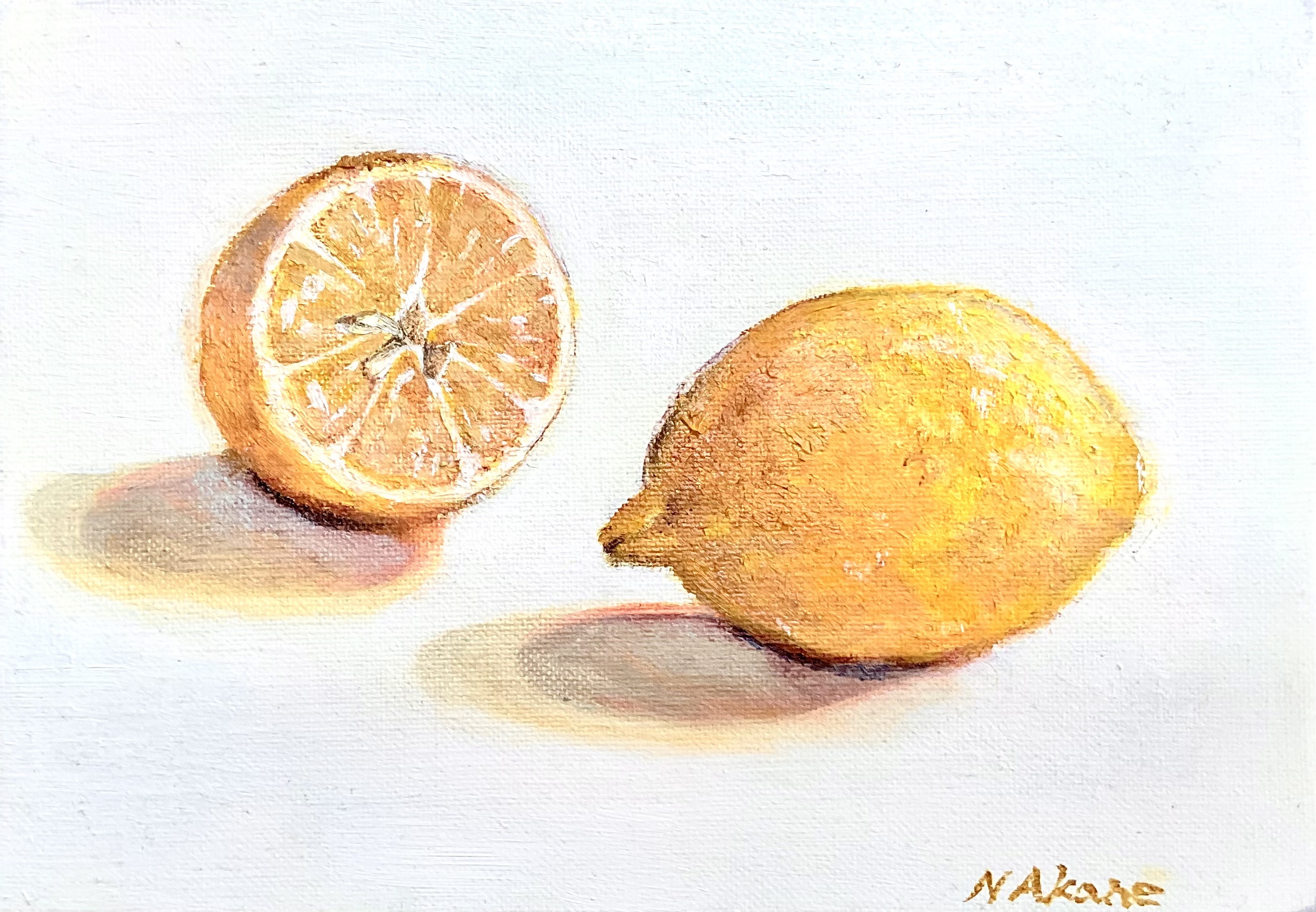 lemon 油彩