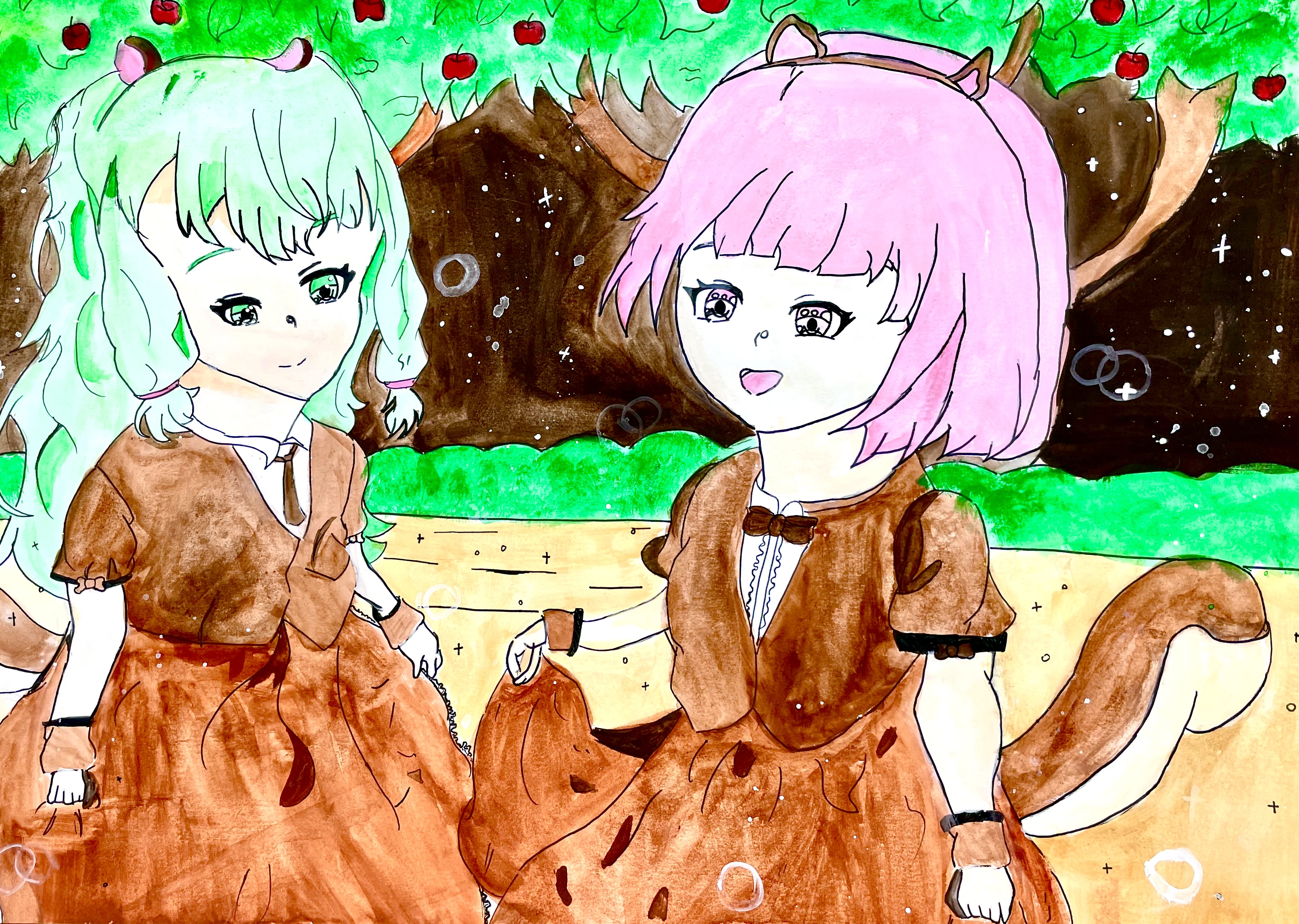 リスの擬人化！