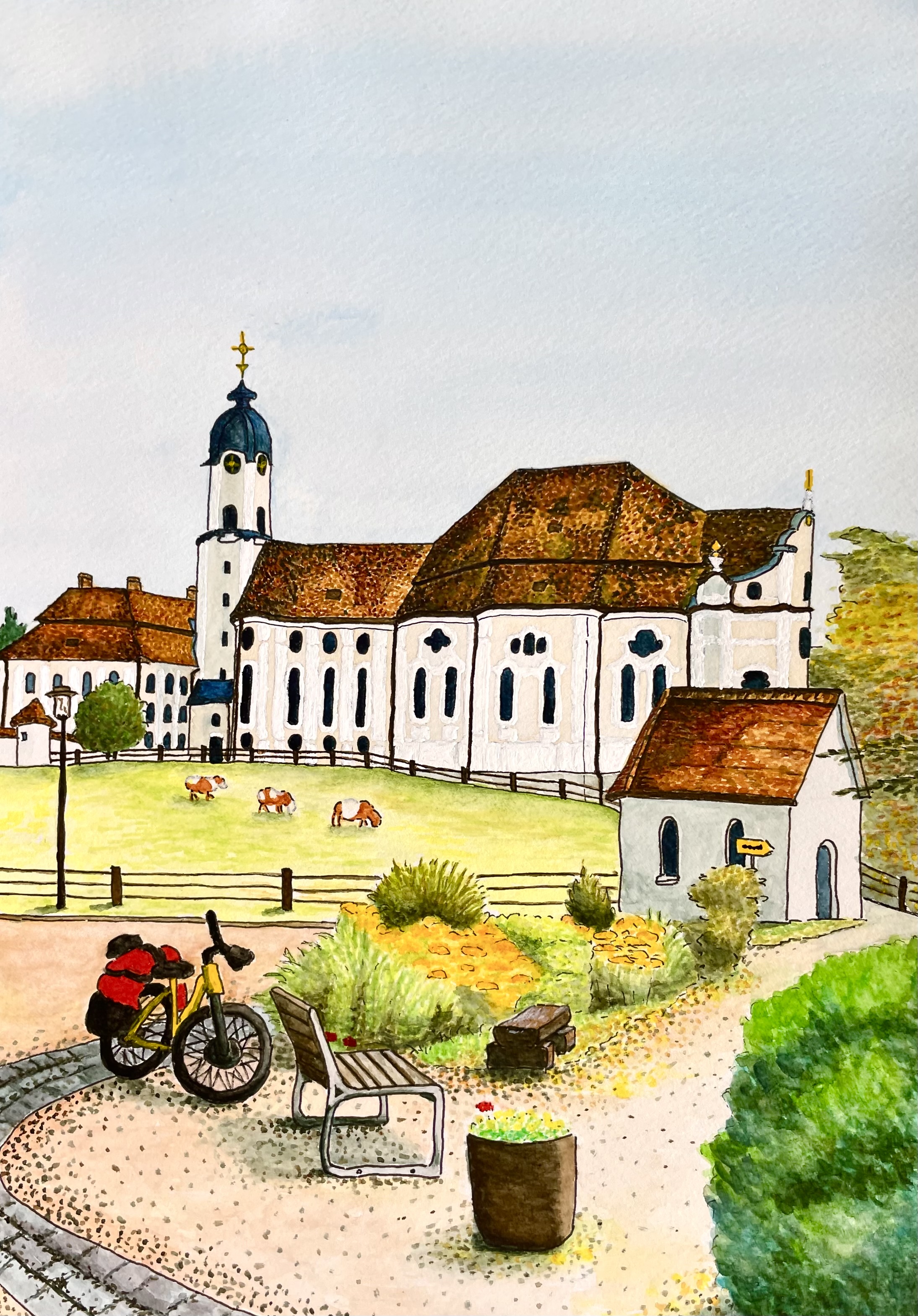 ドイツ　ヴィーズ教会